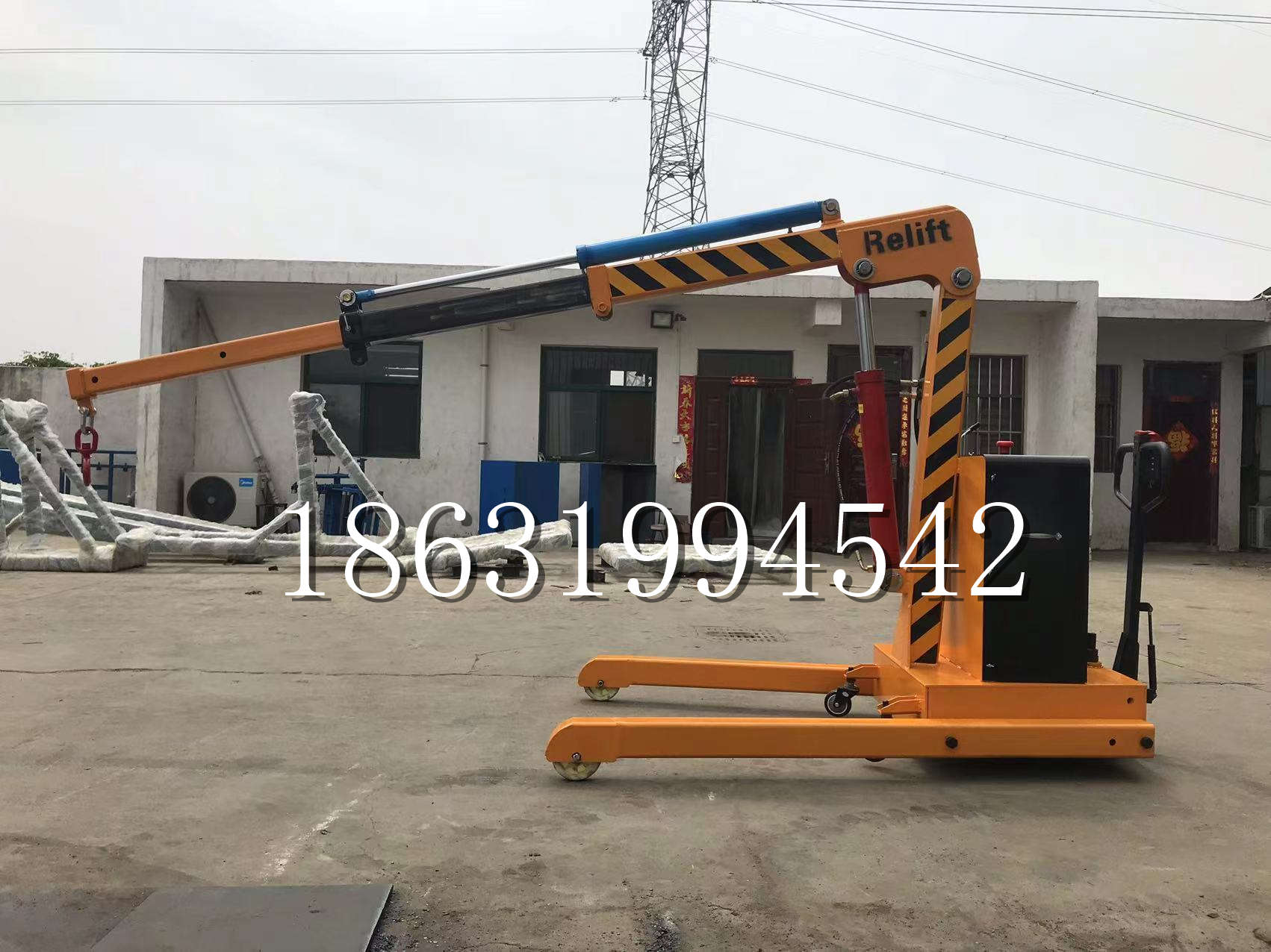 蔚县久征定做3吨三轮随车吊 农用园林绿化移树吊 平板工程用小吊机